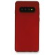  Samsung Galaxy S10 Kılıf First Silikon - Bordo