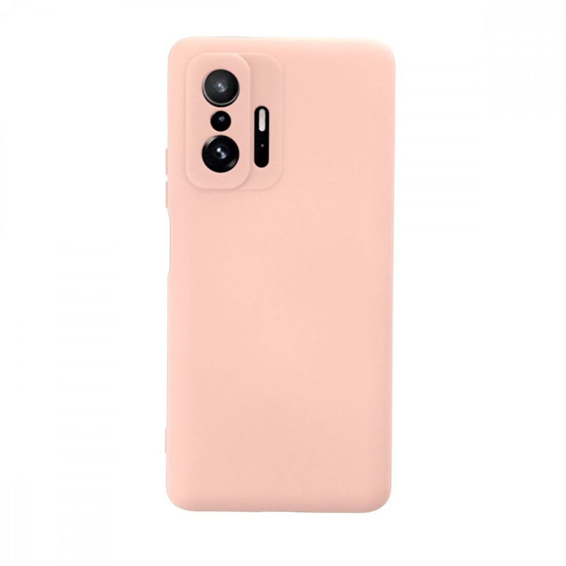  Xiaomi Mi 11T Pro Kılıf Nano içi Kadife Silikon - Pudra