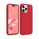 iPhone 15 Pro Max Kılıf First Silikon - Kırmızı iPhone 15 Pro Max Kılıf First Silikon - Kırmızı