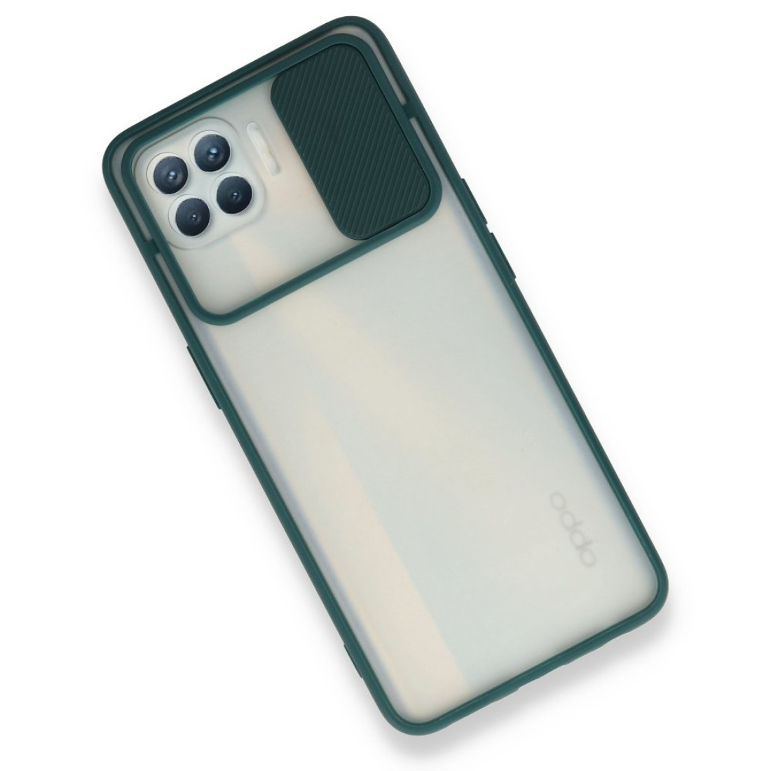 Oppo Reno 4 Lite Kılıf Palm Buzlu Kamera Sürgülü Silikon - Yeşil Oppo Reno 4 Lite Kılıf Palm Buzlu Kamera Sürgülü Silikon - Yeşil
