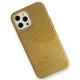 iPhone 12 Pro Kılıf Simli Katmanlı Silikon - Gold iPhone 12 Pro Kılıf Simli Katmanlı Silikon - Gold