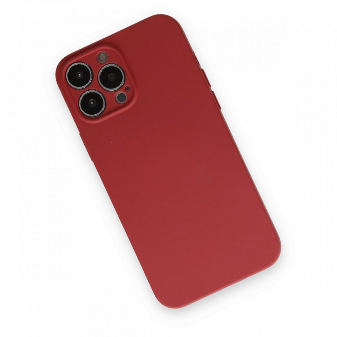 iPhone 13 Pro Max Kılıf Nano içi Kadife Silikon - Kiremit iPhone 13 Pro Max Kılıf Nano içi Kadife Silikon - Kiremit