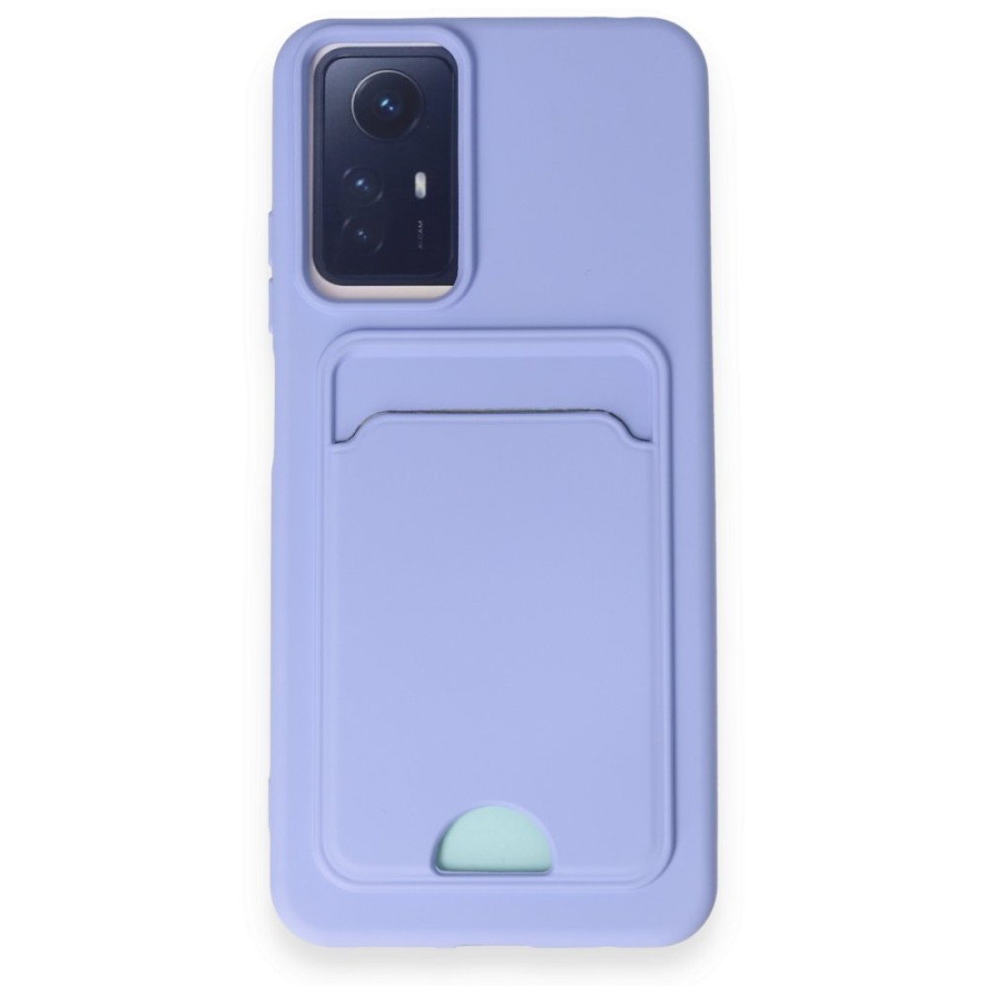  Xiaomi Redmi Note 12S Kılıf Kelvin Kartvizitli Silikon - Lila