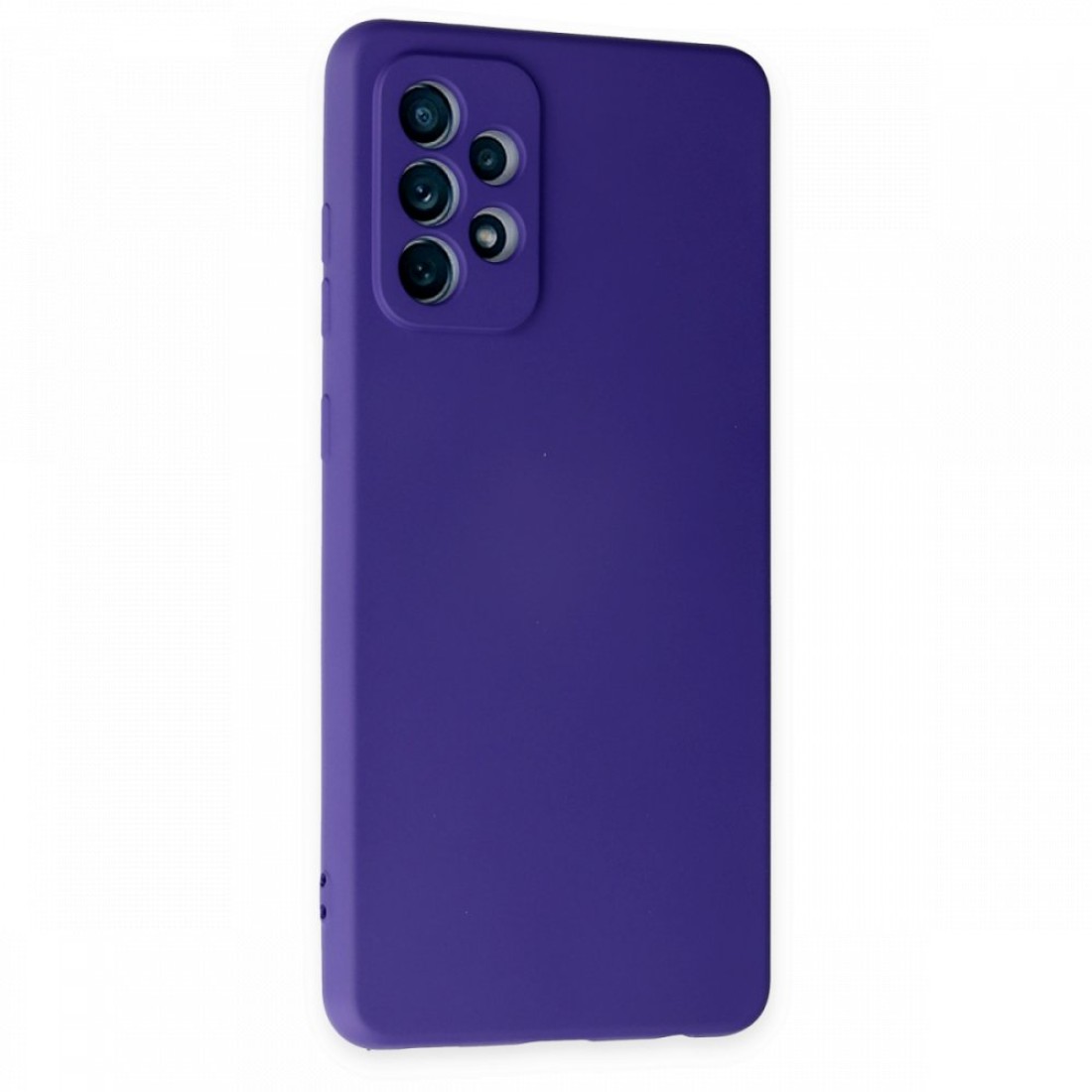  Samsung Galaxy A72 Kılıf Nano içi Kadife Silikon - Mor