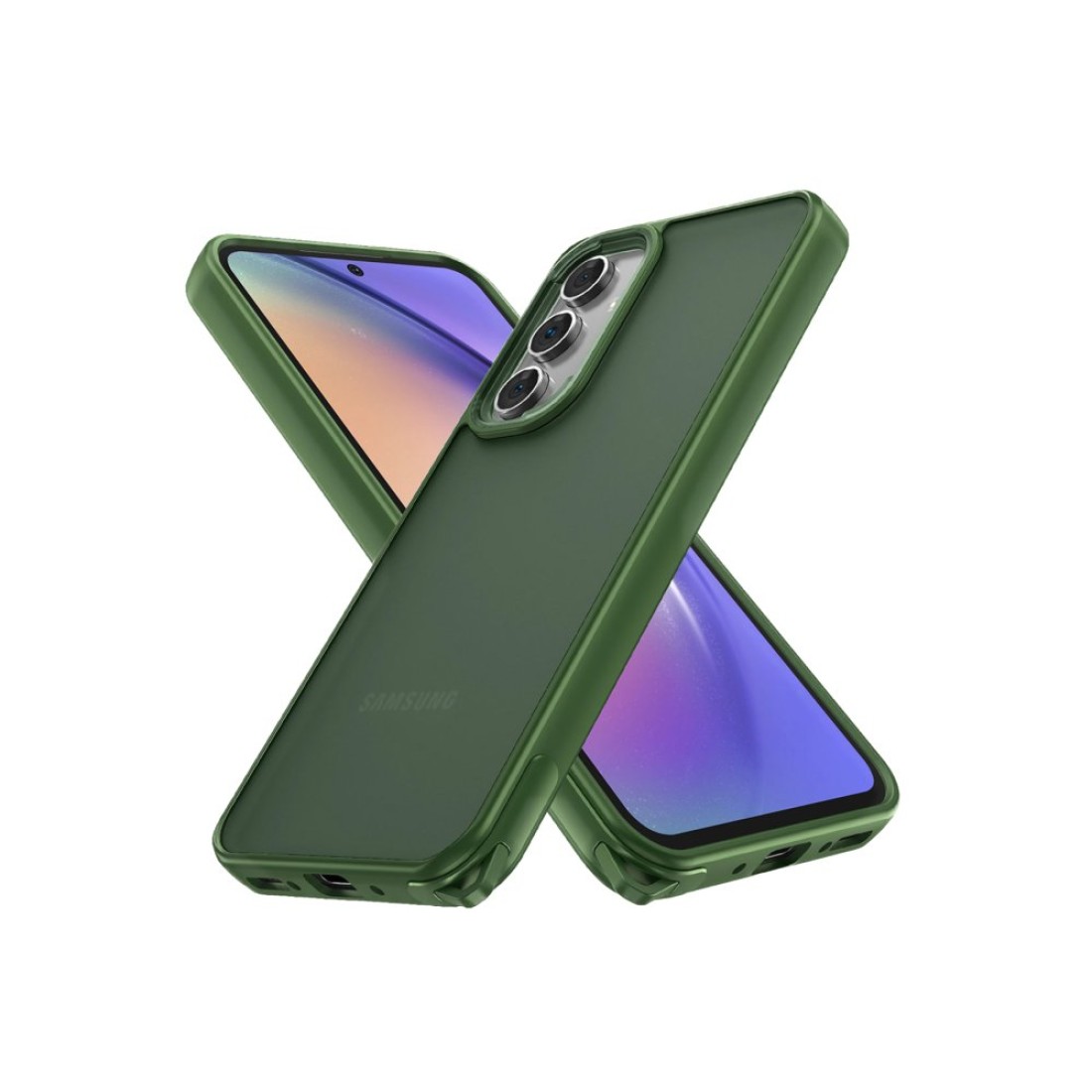  Samsung Galaxy A14 4G Kılıf Elegant Kapak - Yeşil