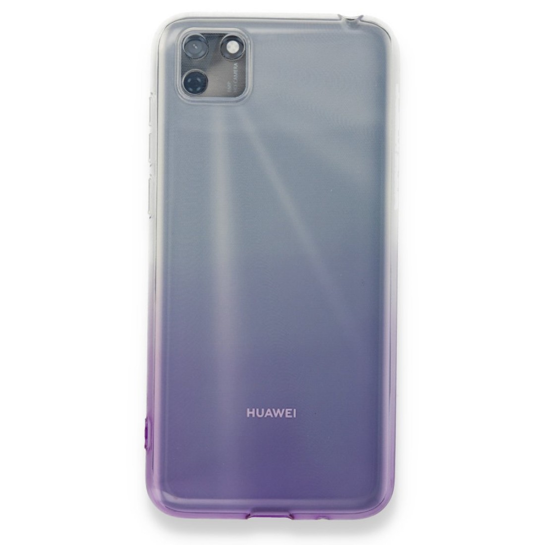  Huawei Y5P Kılıf Lüx Çift Renkli Silikon - Mor