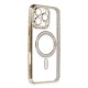  iPhone 16 Pro Kılıf Joke Simli Magneticsafe Kılıf - Gold