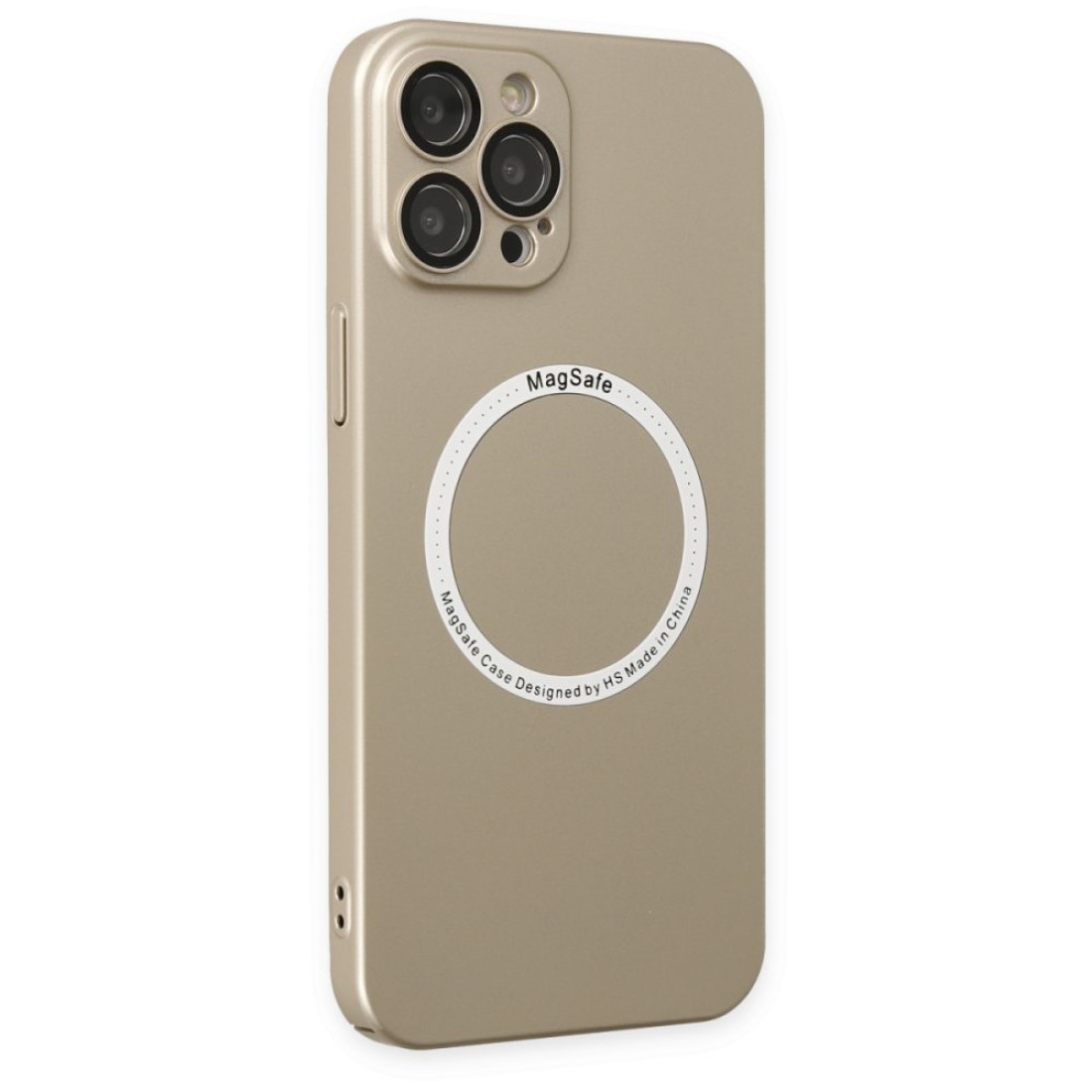 iPhone 12 Pro Kılıf Jack Magneticsafe Lens Silikon - Gold iPhone 12 Pro Kılıf Jack Magneticsafe Lens Silikon - Gold