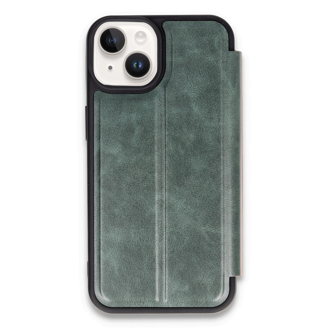 iPhone 13 Kılıf Flip Cover - Koyu Yeşil iPhone 13 Kılıf Flip Cover - Koyu Yeşil