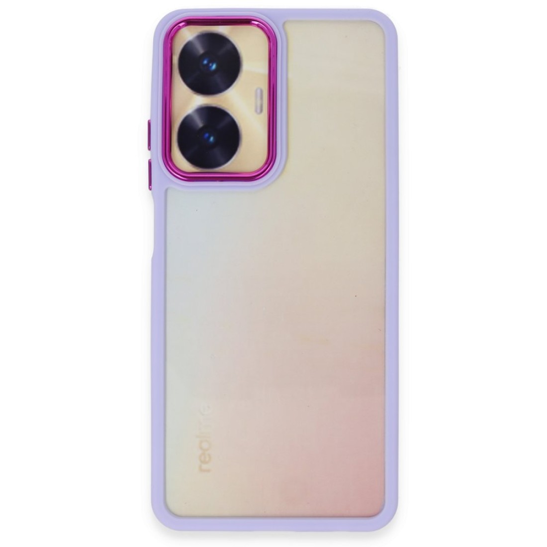  Realme C55 Kılıf Dora Kapak - Lila