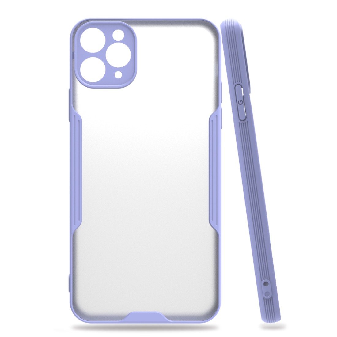 iPhone 11 Pro Kılıf Platin Silikon - Lila