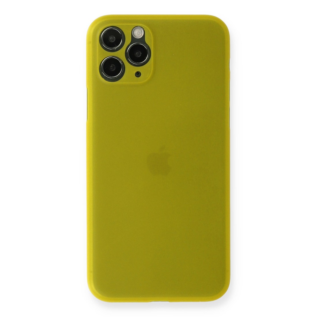  iPhone 11 Pro Kılıf PP Ultra İnce Kapak - Sarı