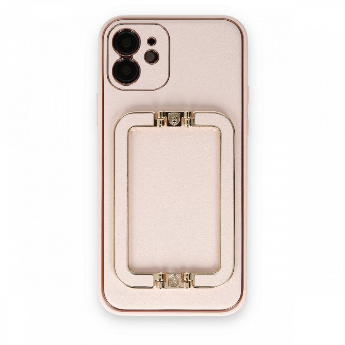  iPhone 12 Kılıf Coco Elit Kapak - Pudra