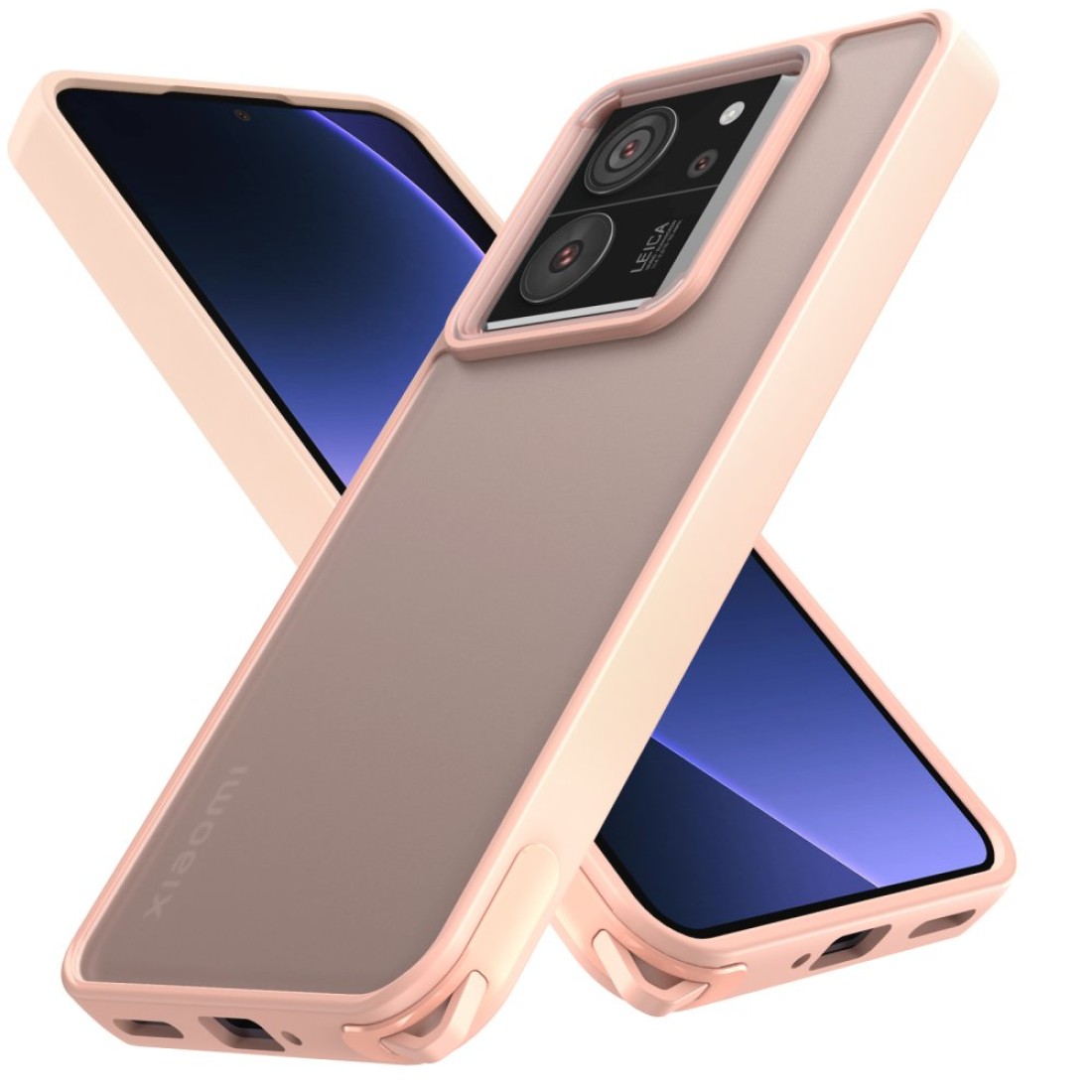  Xiaomi Mi 13T Kılıf Elegant Kapak - Pudra