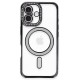  iPhone 16 Plus Kılıf Joke Simli Magneticsafe Kılıf - Siyah