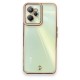  Realme C35 Kılıf Liva Lens Silikon - Pudra