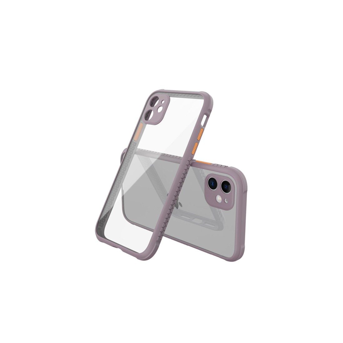 iPhone 12 Mini Kılıf Miami Şeffaf Silikon - Açık Mor iPhone 12 Mini Kılıf Miami Şeffaf Silikon - Açık Mor