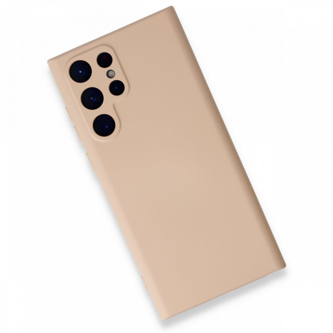  Samsung Galaxy S22 Ultra Kılıf Nano içi Kadife Silikon - Pudra
