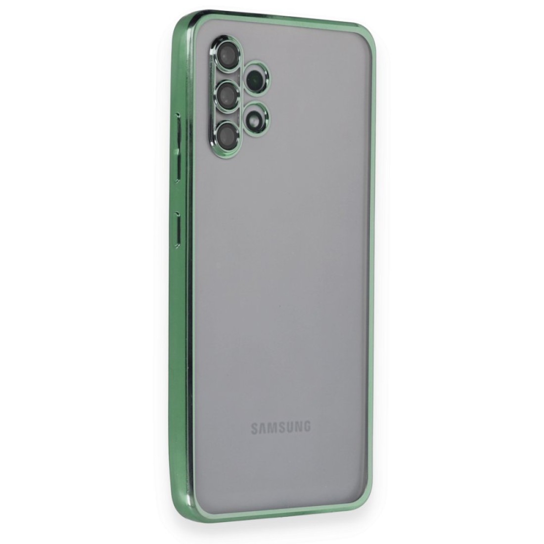  Samsung Galaxy A32 Kılıf Razer Lensli Silikon - Yeşil