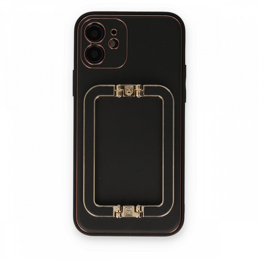  iPhone 12 Kılıf Coco Elit Kapak - Siyah