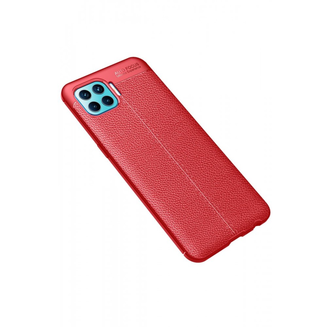 Oppo Reno 4 Lite Kılıf Auto Focus Kapak - Kırmızı Oppo Reno 4 Lite Kılıf Auto Focus Kapak - Kırmızı