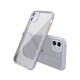  iPhone 12 Mini Kılıf Miami Şeffaf Silikon - Lila