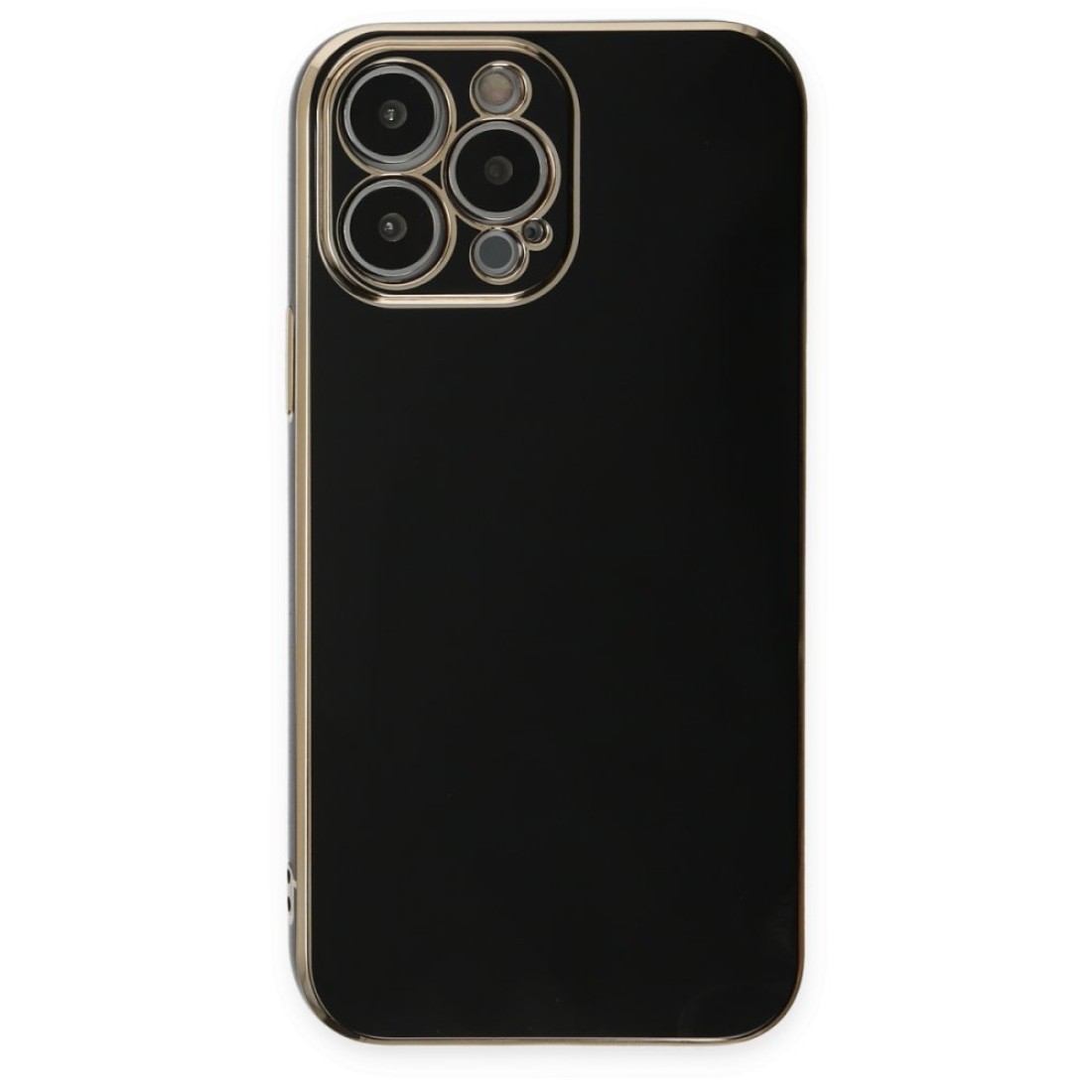  iPhone 14 Pro Max Kılıf Volet Silikon - Siyah