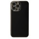  iPhone 14 Pro Max Kılıf Volet Silikon - Siyah