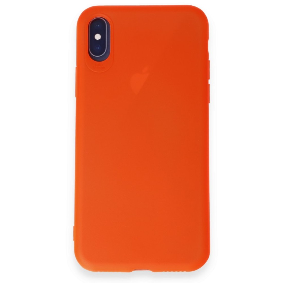  iPhone XS Kılıf First Silikon - Parlak Turuncu