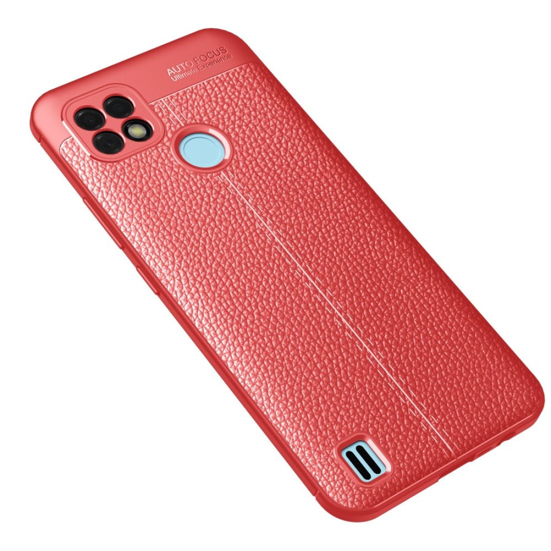  Realme C21 Kılıf Auto Focus Kapak - Kırmızı