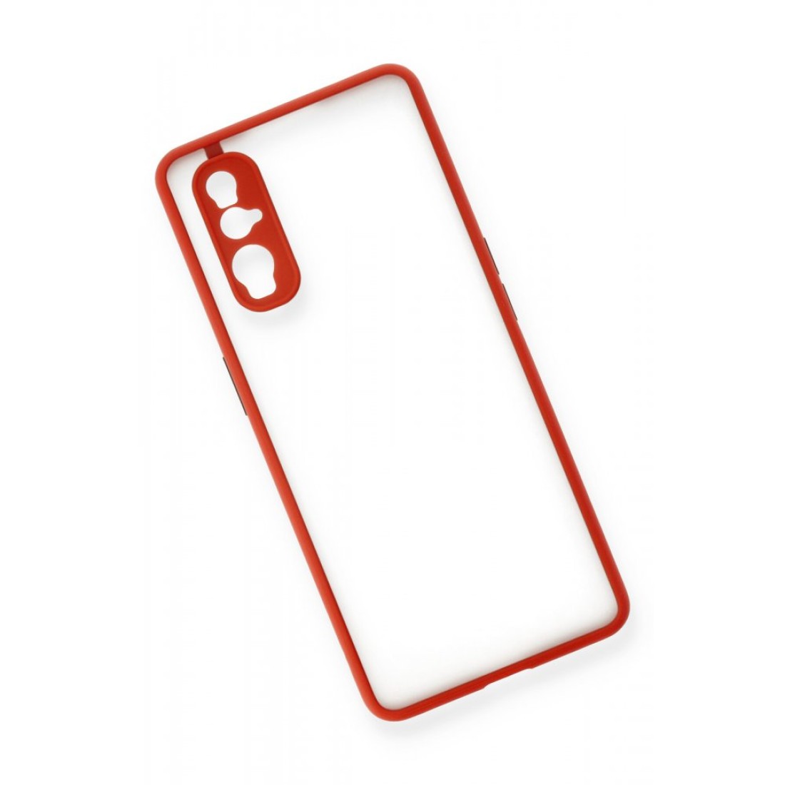  Oppo Find X2 Kılıf Montreal Silikon Kapak - Kırmızı