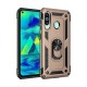  Samsung Galaxy A60 Kılıf Sofya Yüzüklü Silikon Kapak - Gold