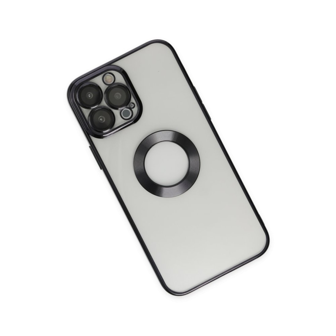  iPhone 13 Pro Max Kılıf Slot Silikon - Siyah