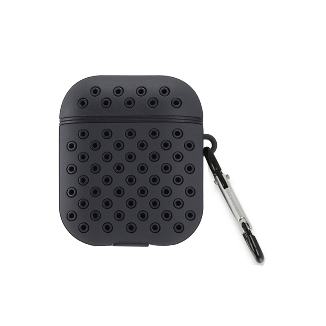  Airpods (1.nesil) Spor Delikli Kılıf - Siyah-Siyah
