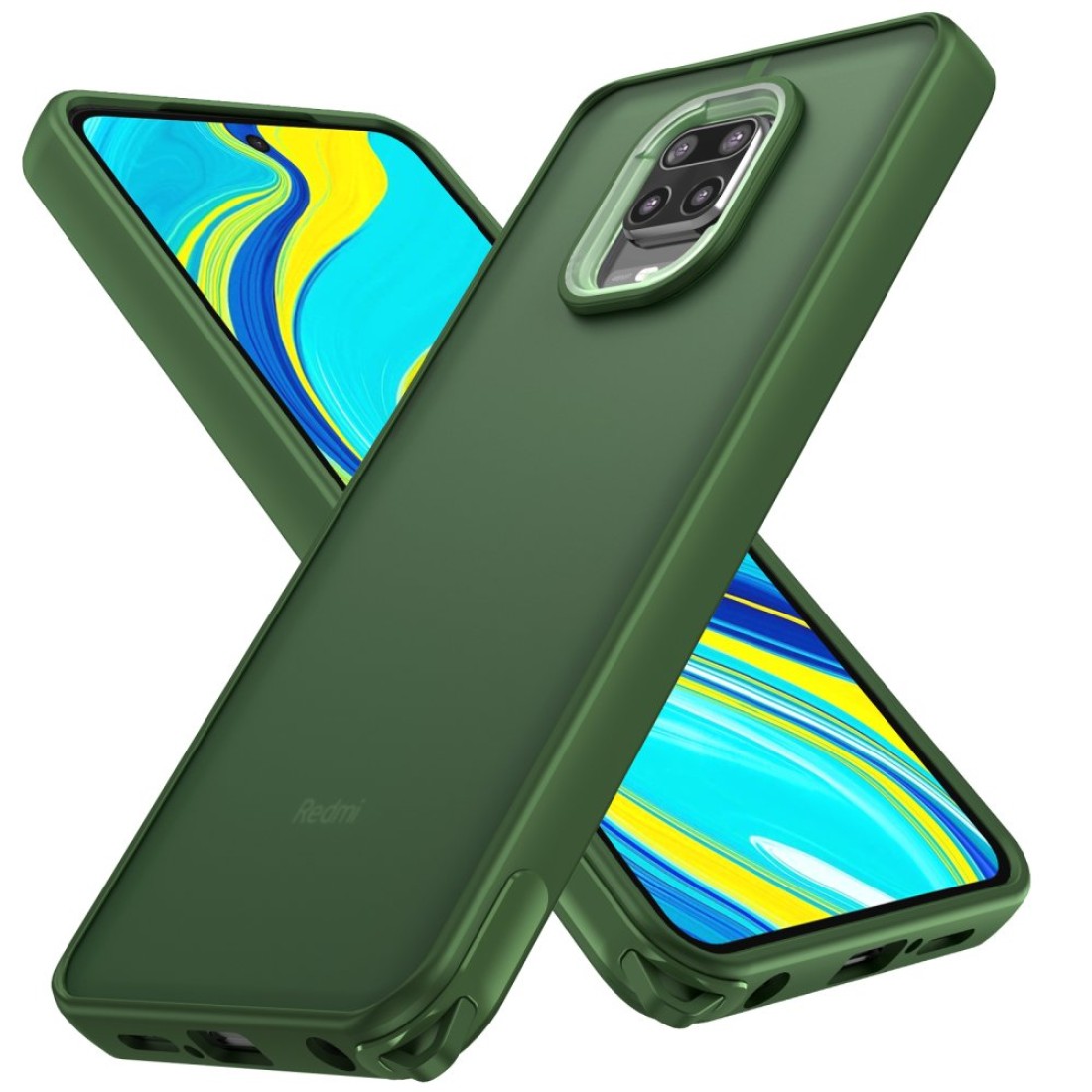 Xiaomi Redmi Note 9S Kılıf Elegant Kapak - Yeşil