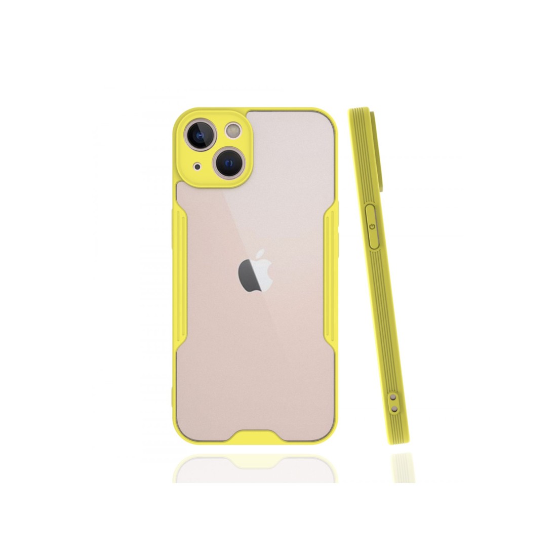  iPhone 13 Kılıf Platin Silikon - Sarı