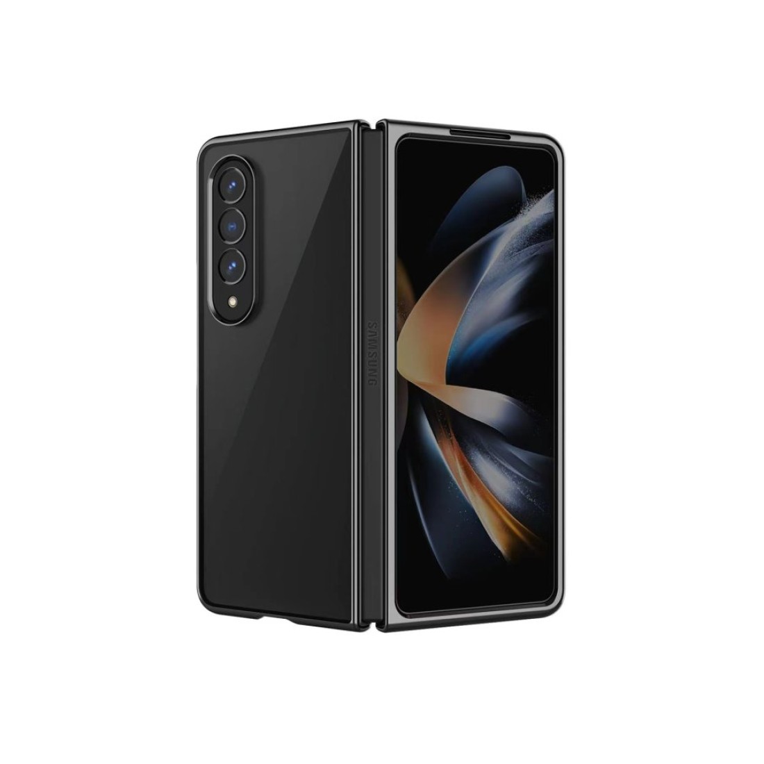  Samsung Galaxy Z Fold 3 Kılıf Fold Element Kapak - Siyah