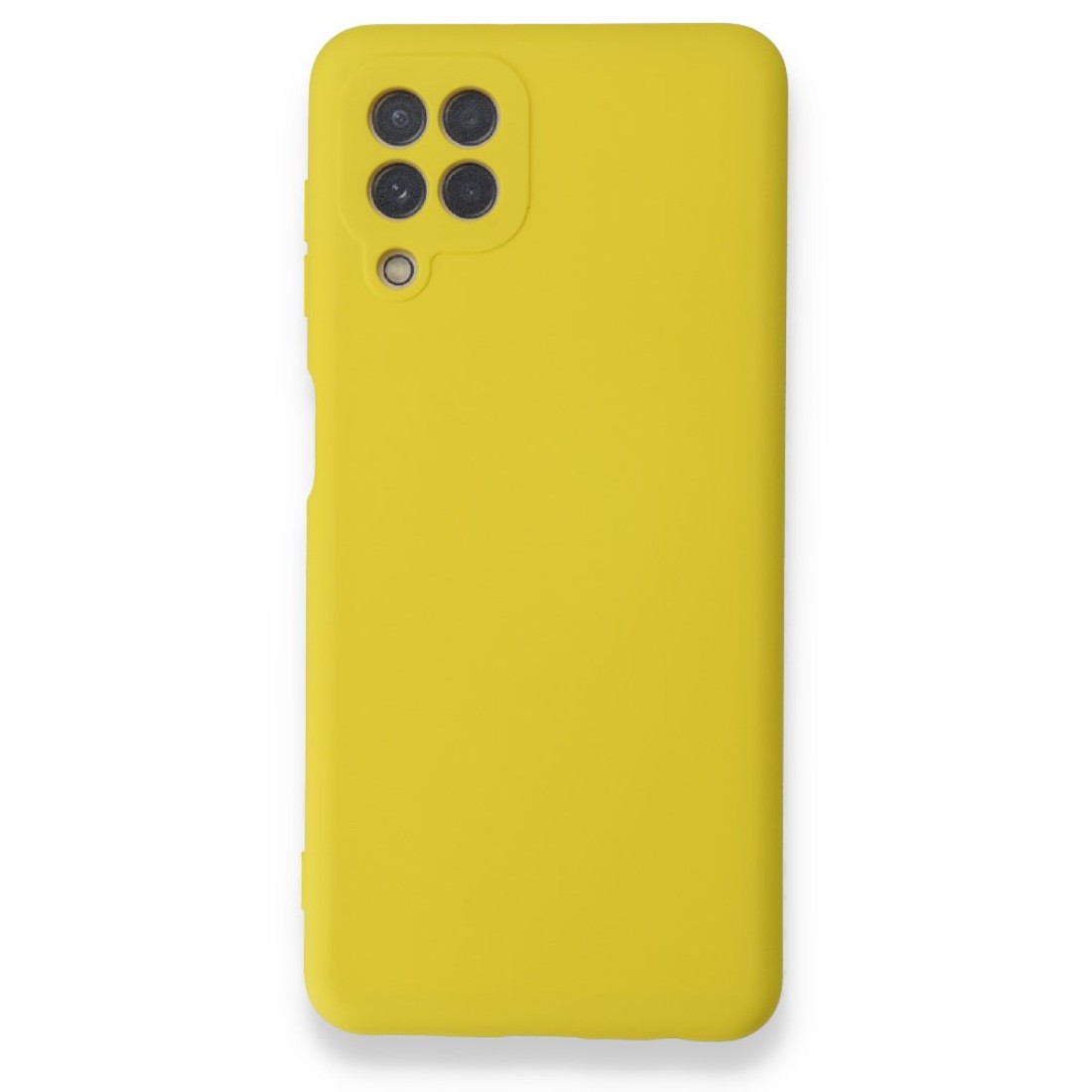  Samsung Galaxy M32 Kılıf Nano içi Kadife Silikon - Sarı