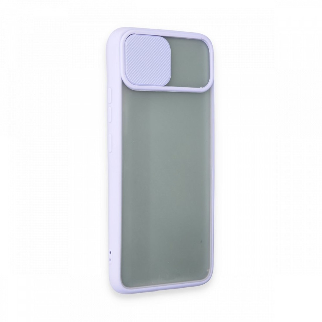  Realme C11 Kılıf Palm Buzlu Kamera Sürgülü Silikon - Lila