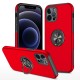 iPhone 12 Pro Kılıf Elit Yüzüklü Kapak - Kırmızı iPhone 12 Pro Kılıf Elit Yüzüklü Kapak - Kırmızı