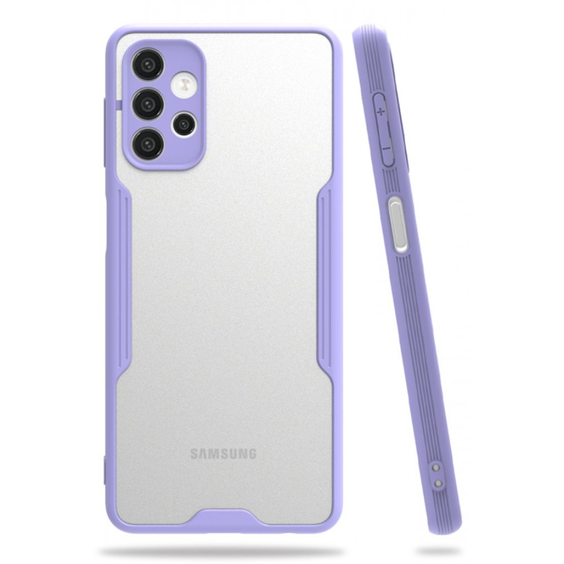  Samsung Galaxy A52S Kılıf Platin Silikon - Lila
