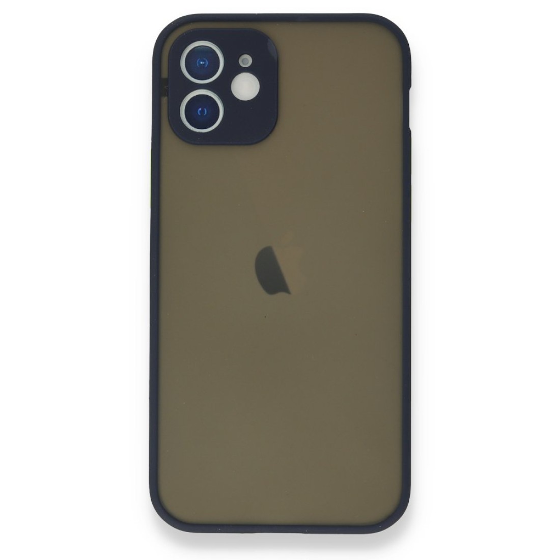  iPhone 12 Mini Kılıf Montreal Silikon Kapak - Lacivert