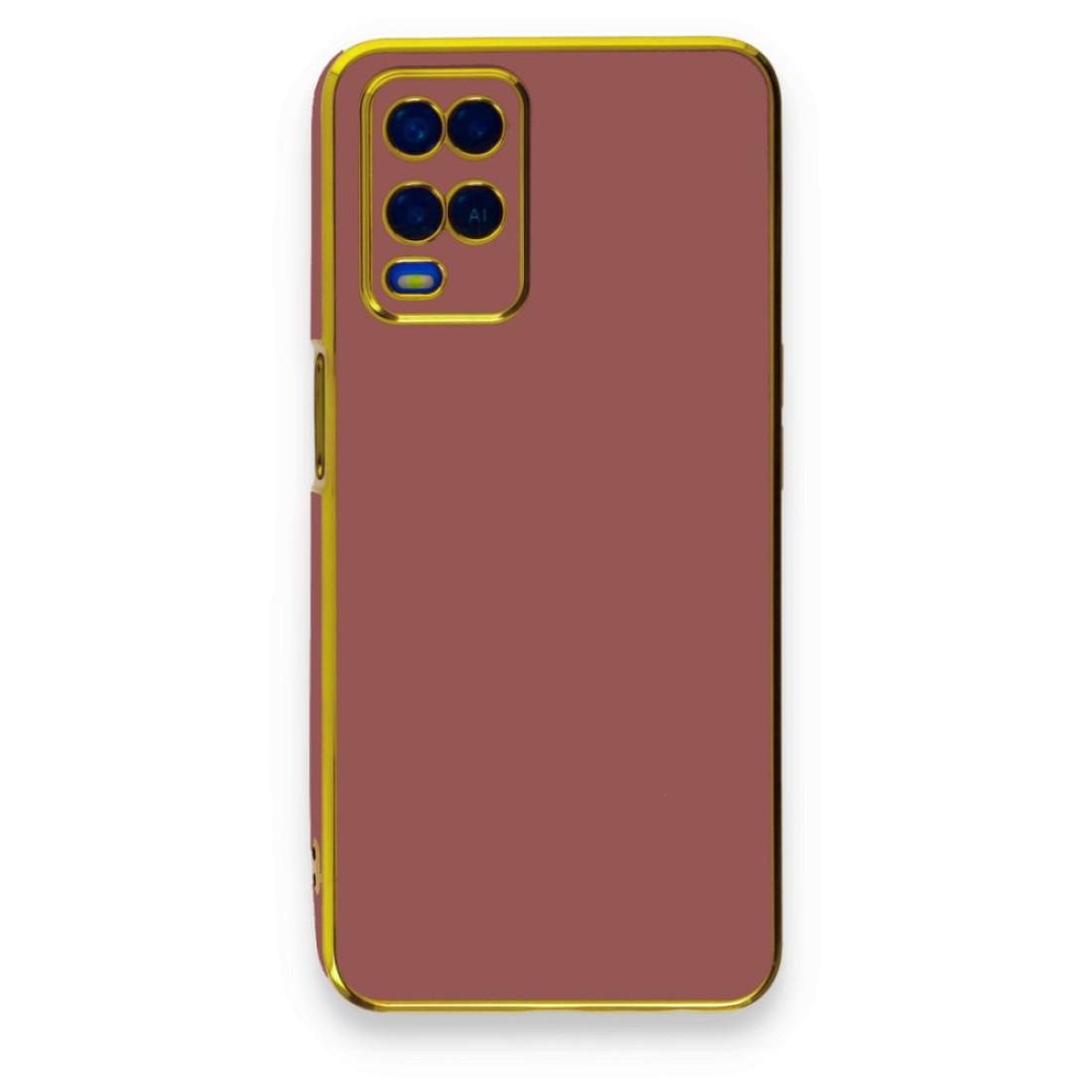  Oppo A54 4G Kılıf Volet Silikon - Kırmızı