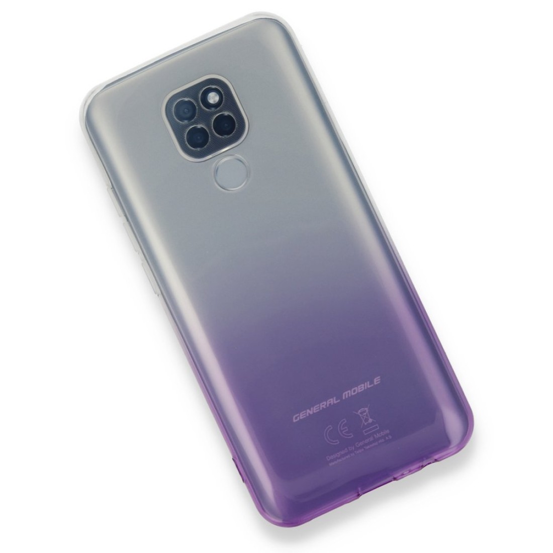  General Mobile GM 20 Kılıf Lüx Çift Renkli Silikon - Mor