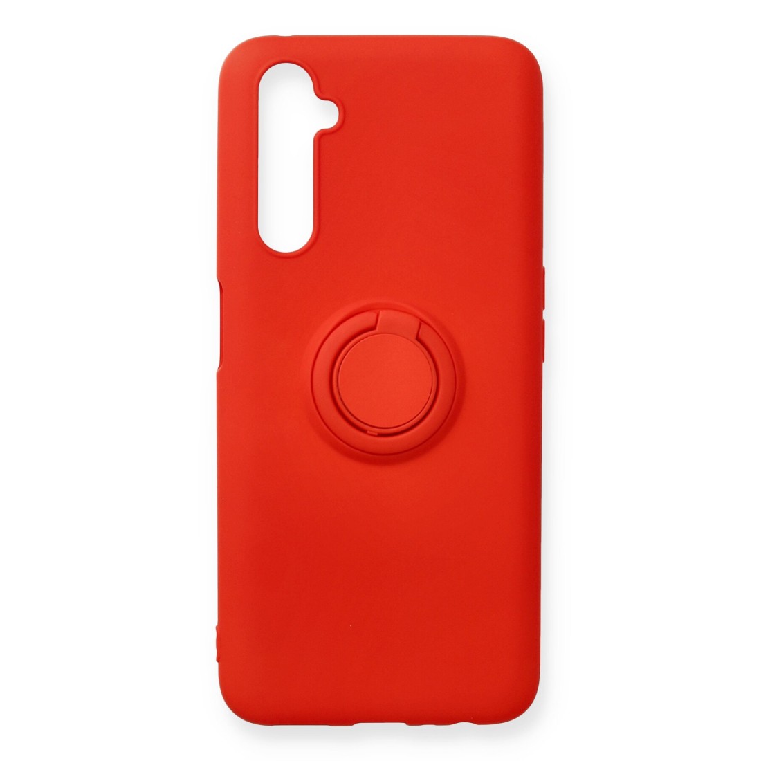  Realme 6 Pro Kılıf Viktor Yüzüklü Silikon - Kırmızı