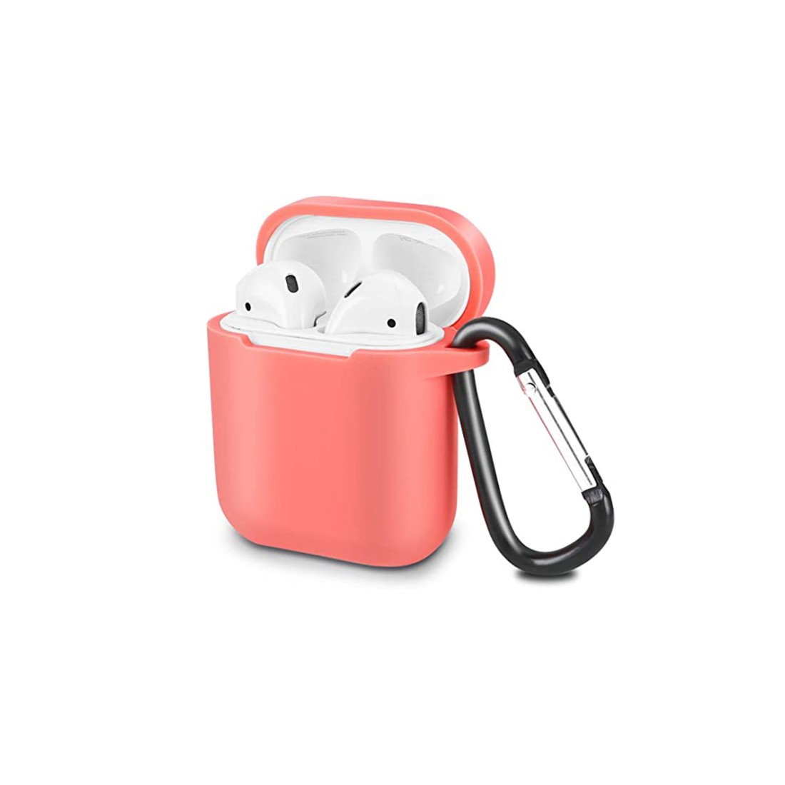  Airpods (1.nesil) Sert Silikon Kılıf - Fuşya
