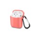  Airpods (1.nesil) Sert Silikon Kılıf - Fuşya