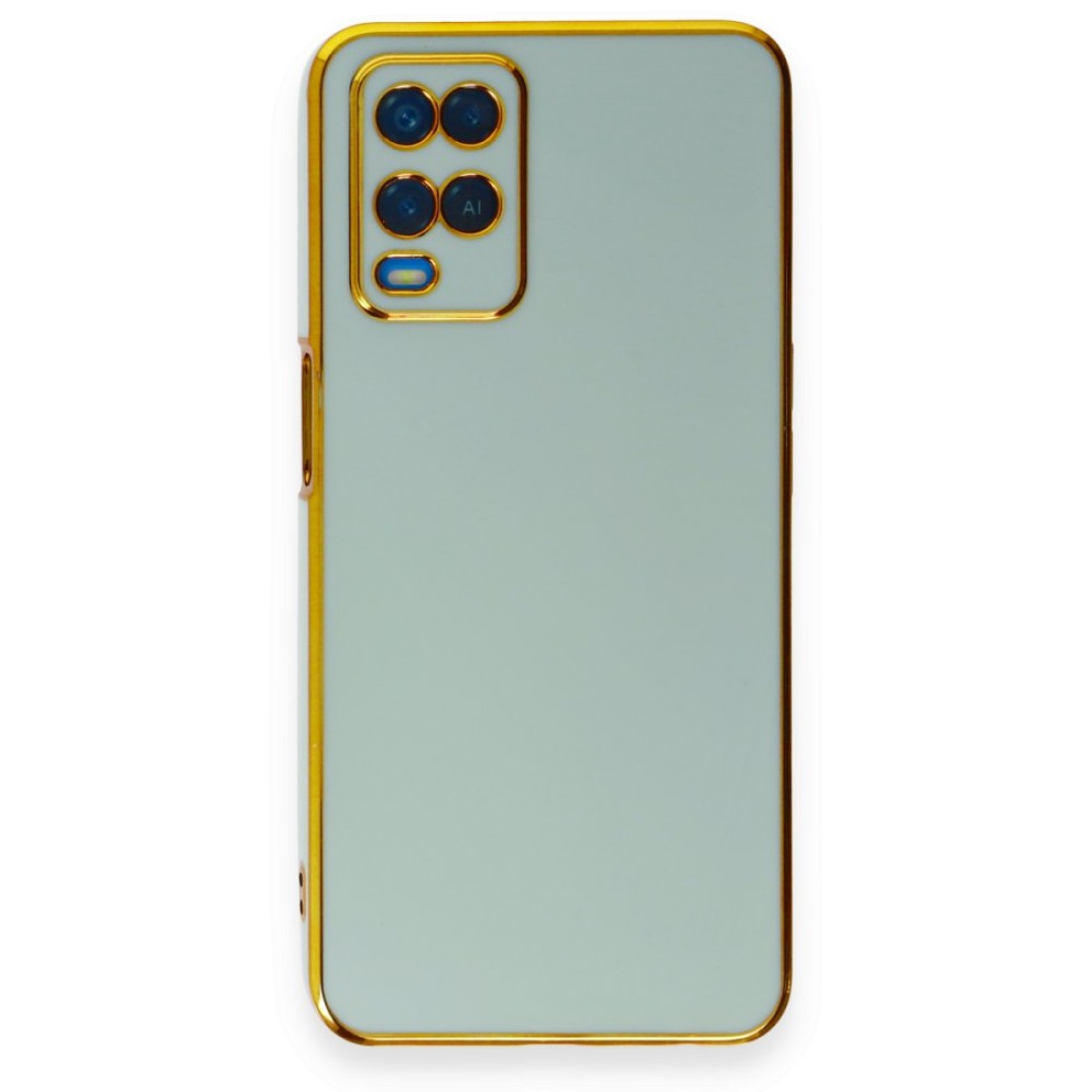  Oppo A54 4G Kılıf Volet Silikon - Açık Yeşil