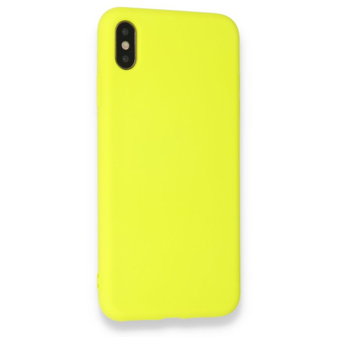  iPhone X Kılıf Nano içi Kadife Silikon - Sarı