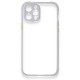  iPhone 12 Kılıf Miami Şeffaf Silikon - Lila